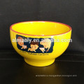 Цветная глазурованная керамическая миска с различными размерами и цветом